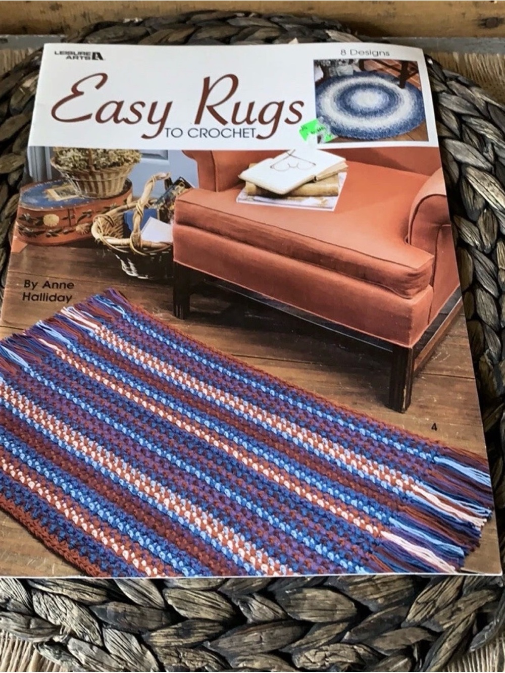 Leisure Arts EASY RUGS TO CROCHET, 8 crocheted designs, Instructions - #3274